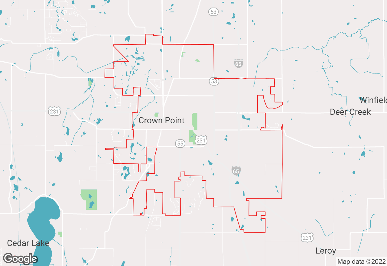 Crown Point map