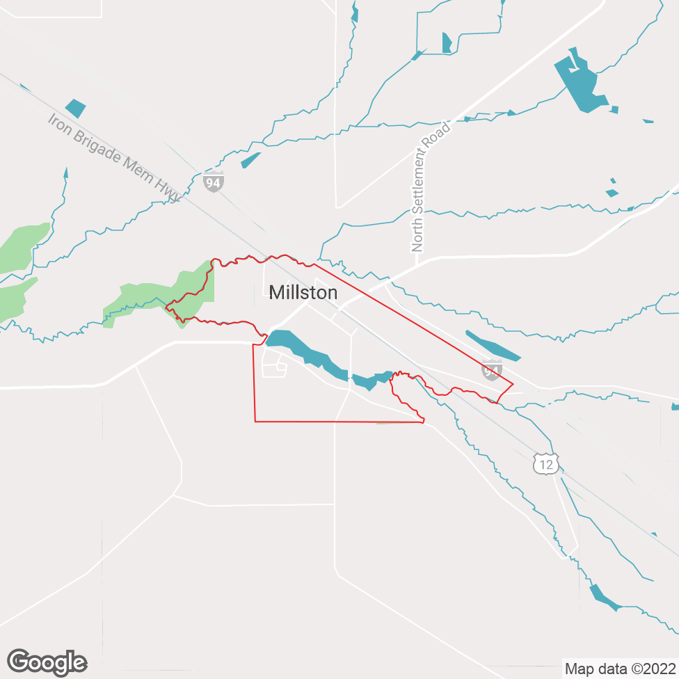 Millston map