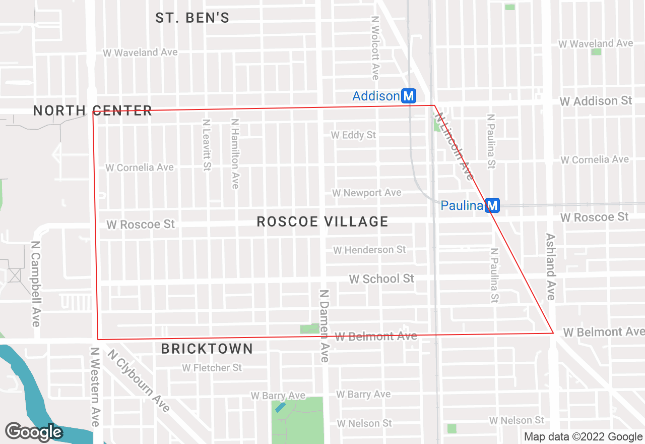 Roscoe Village map