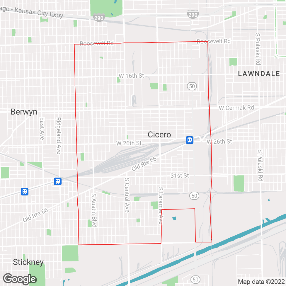 Cicero map