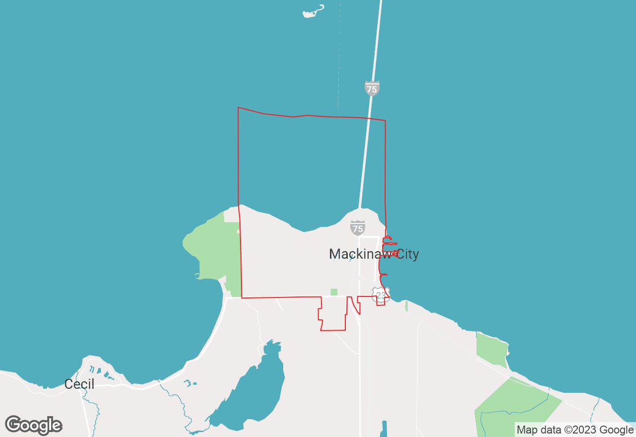 Mackinaw City map