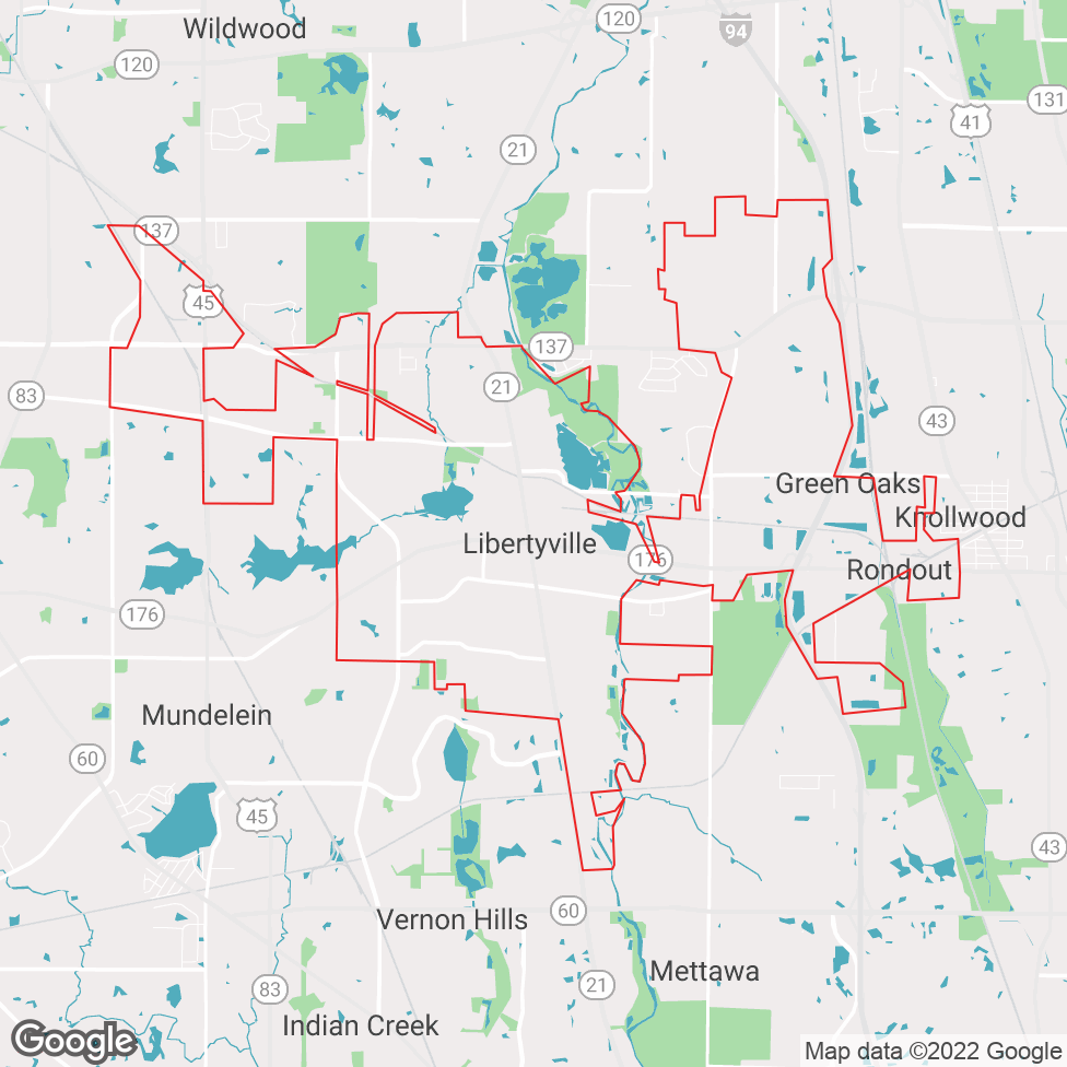 Libertyville map