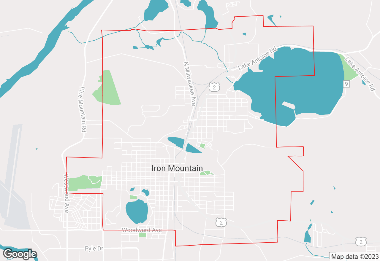 Iron Mountain map