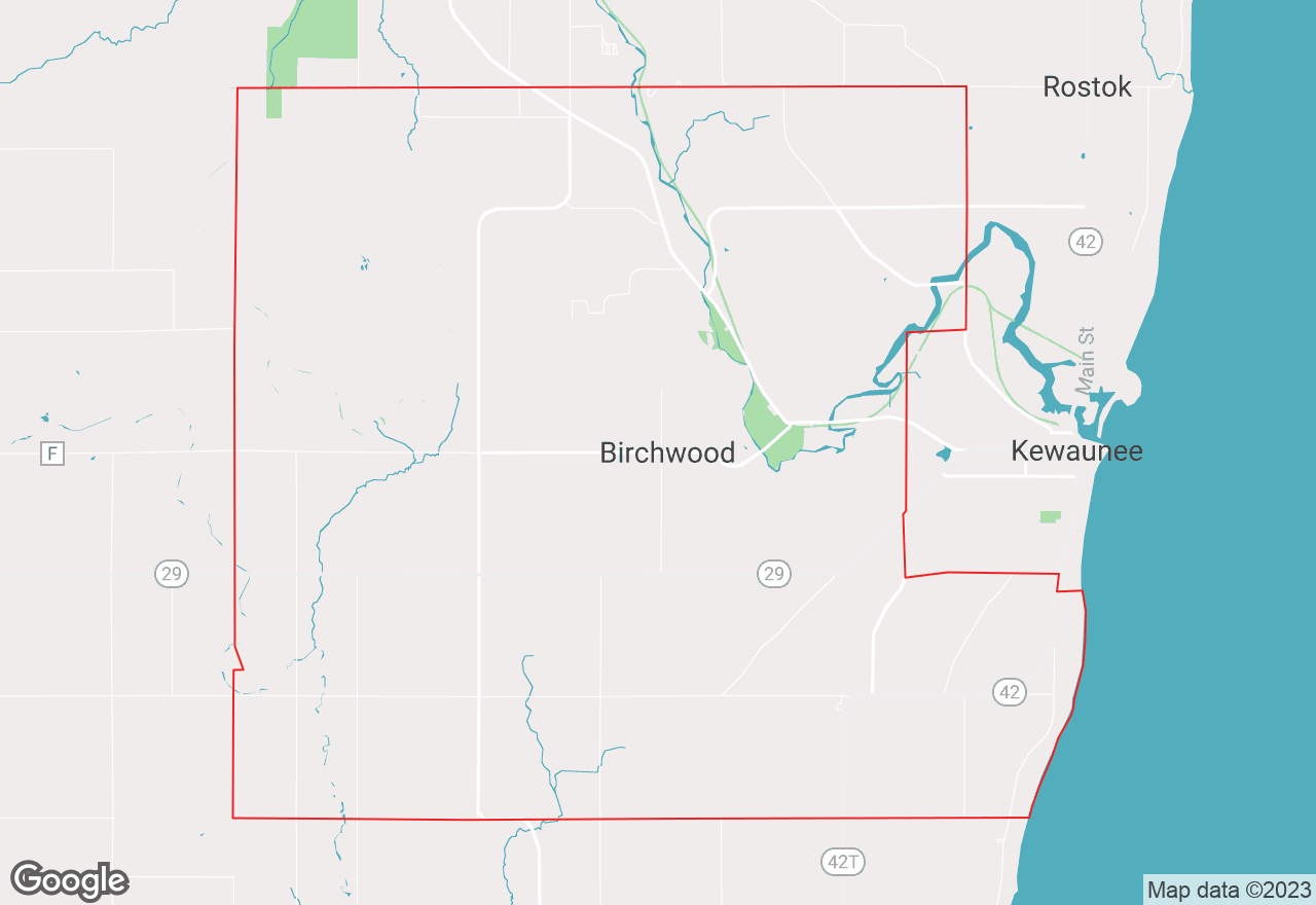 West Kewaunee map