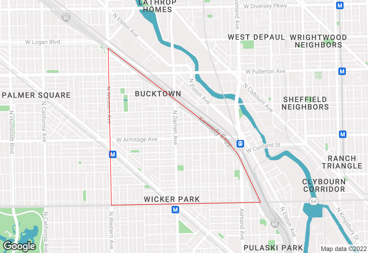 Bucktown map