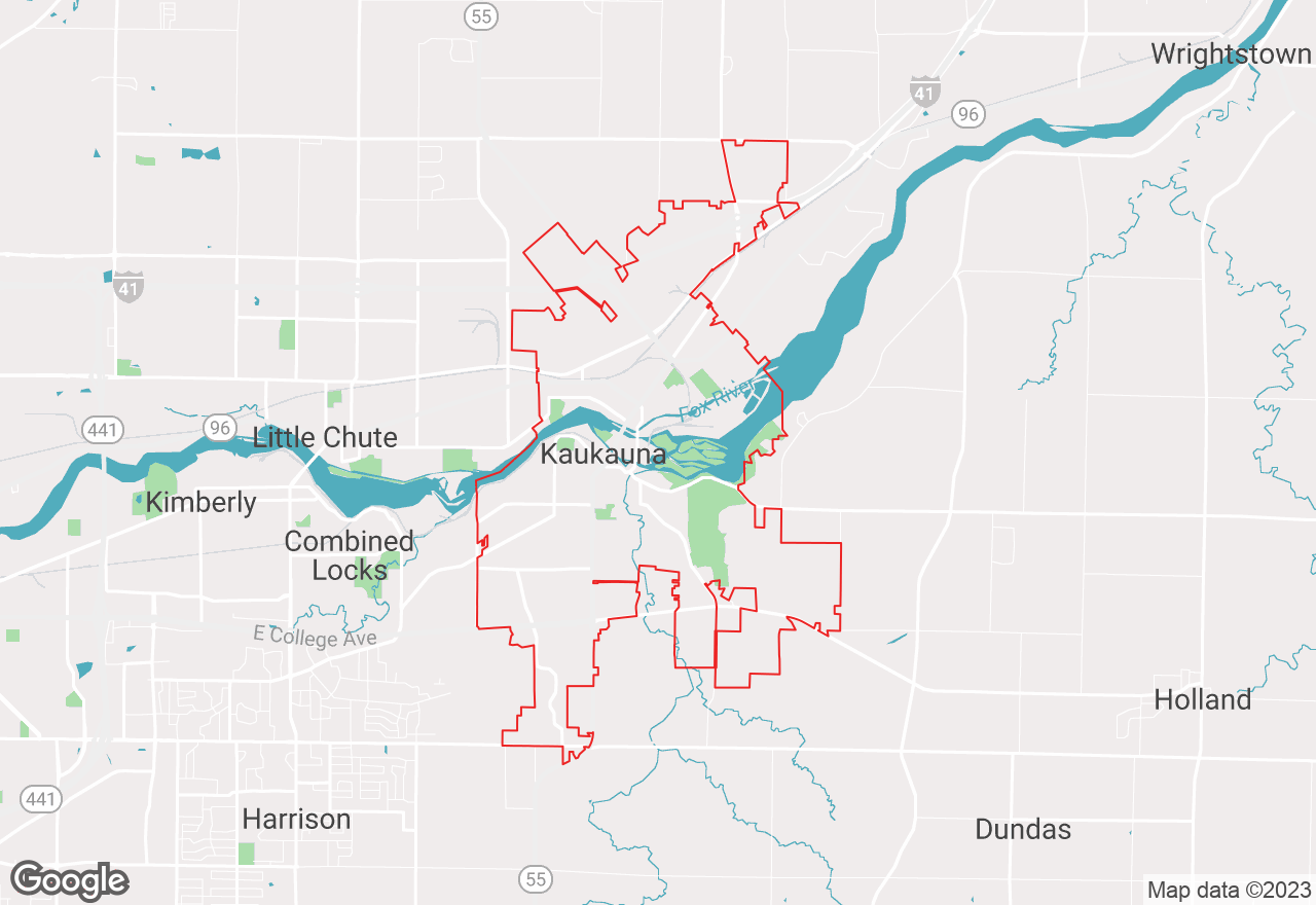 Kaukauna map