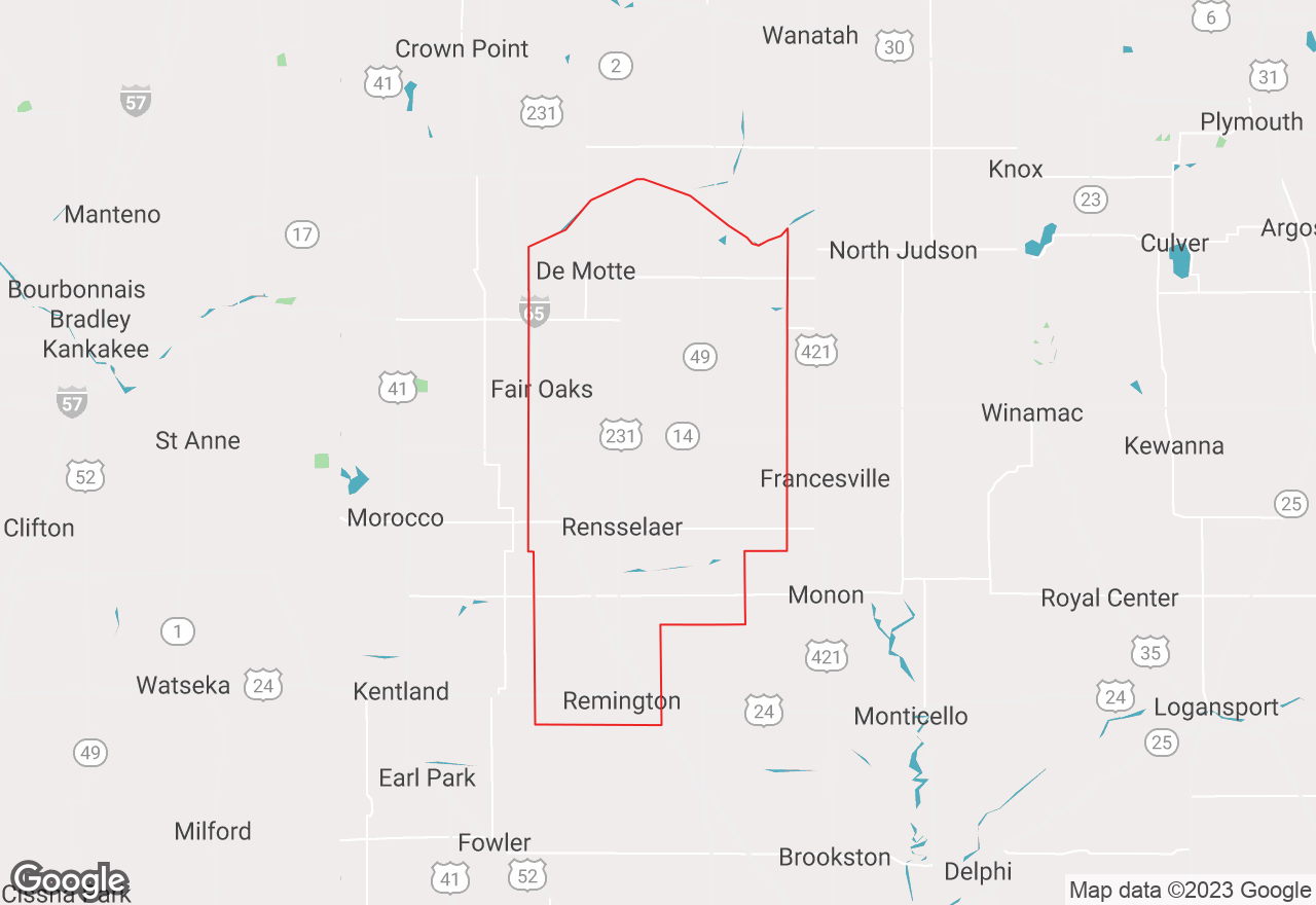 Jasper County map