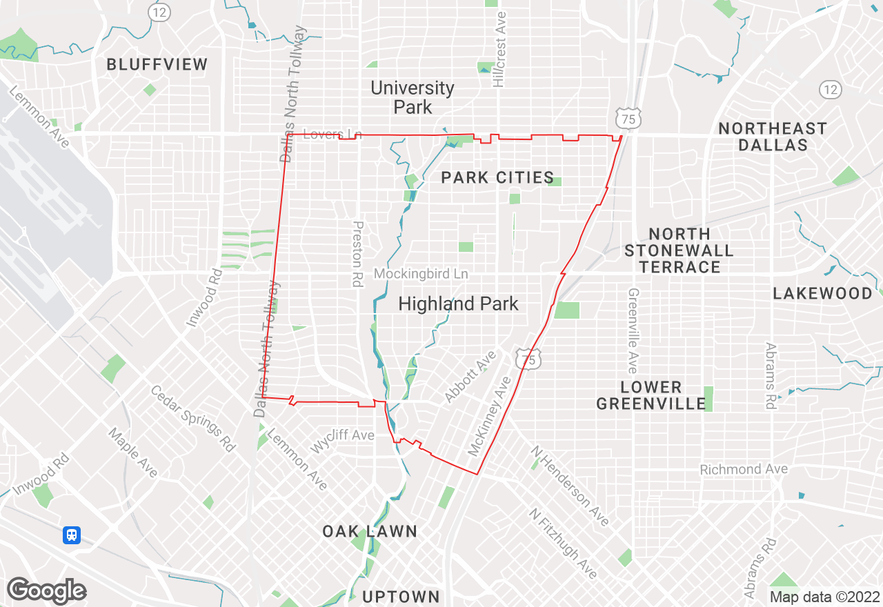 Highland Park map