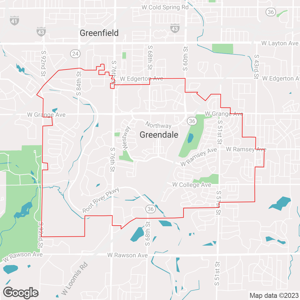 Greendale map