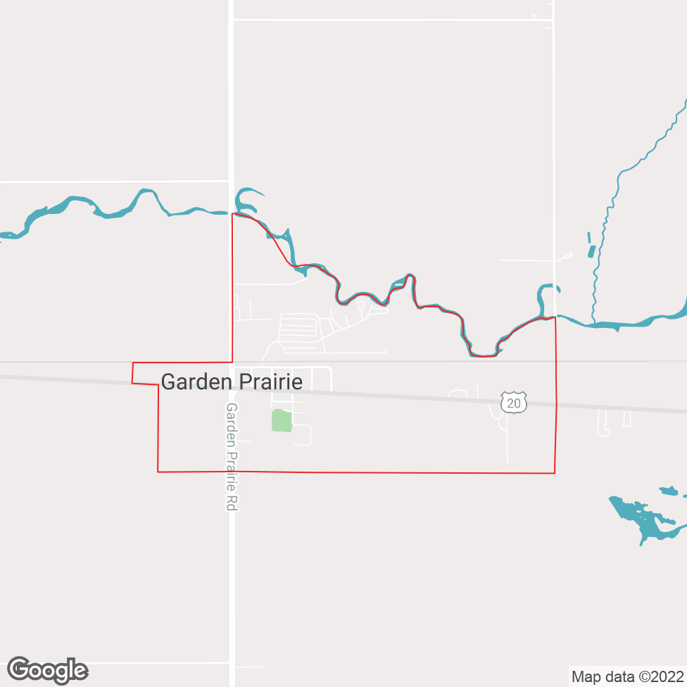 Garden Prairie map