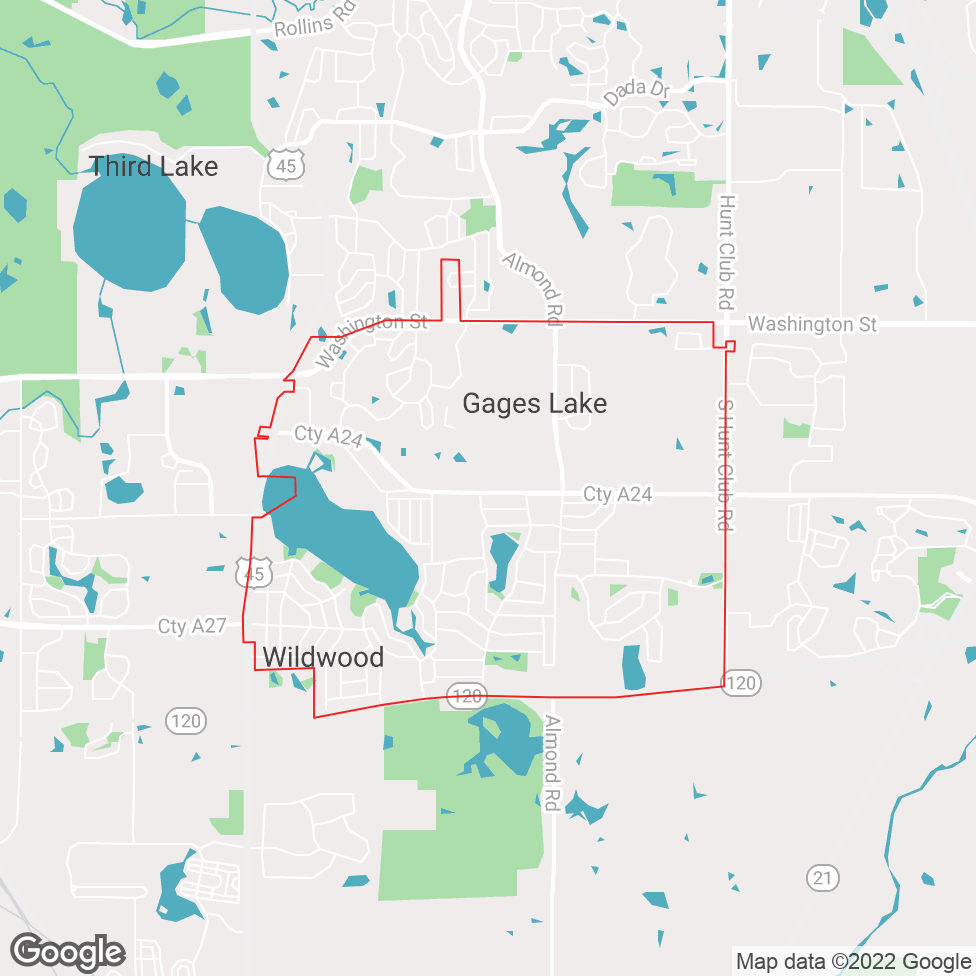 Gages Lake map