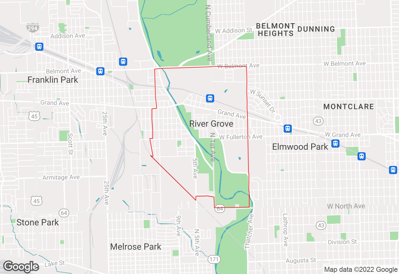 River Grove map