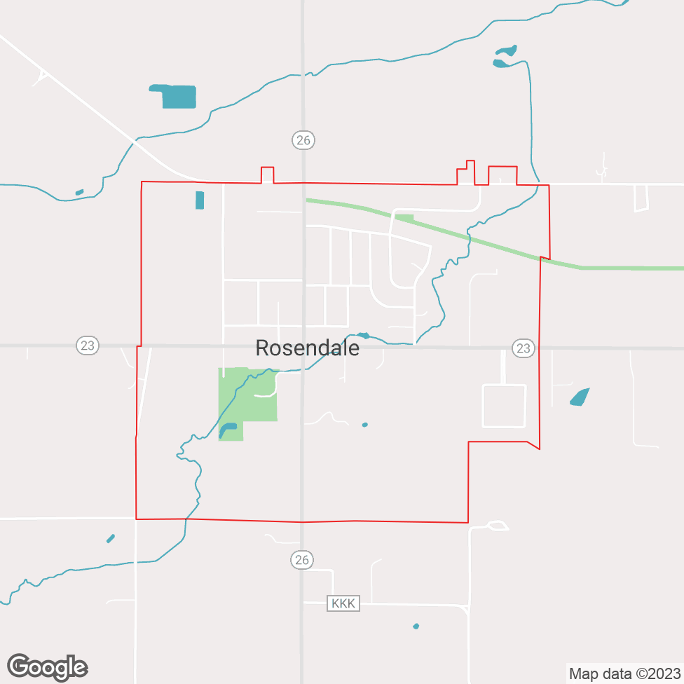 Rosendale map