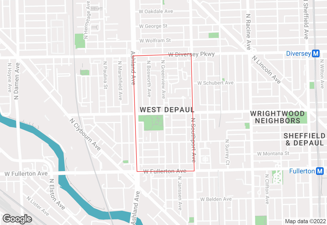 West DePaul map