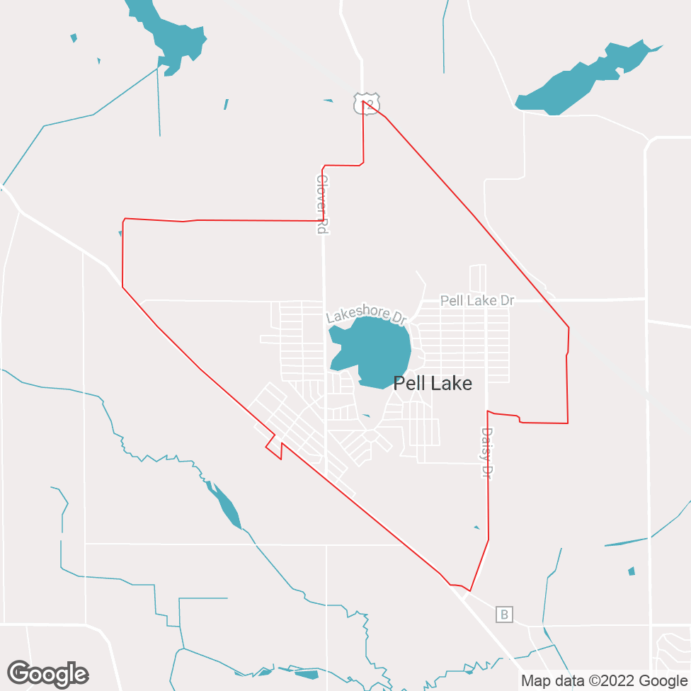 Pell Lake map