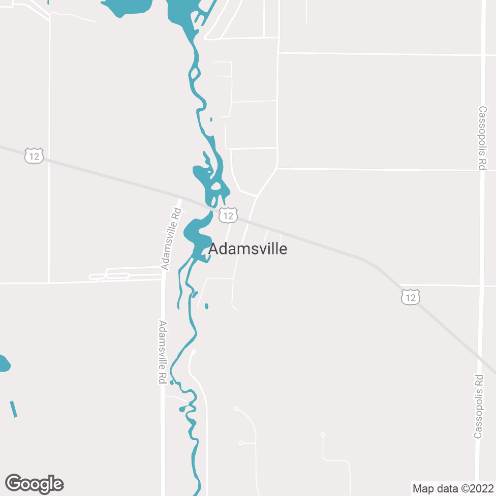 Adamsville map