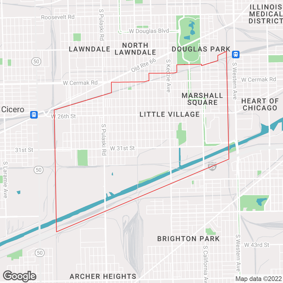 South Lawndale map