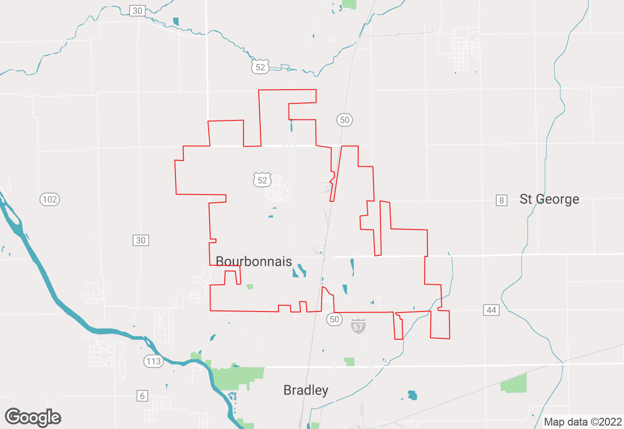 Bourbonnais map