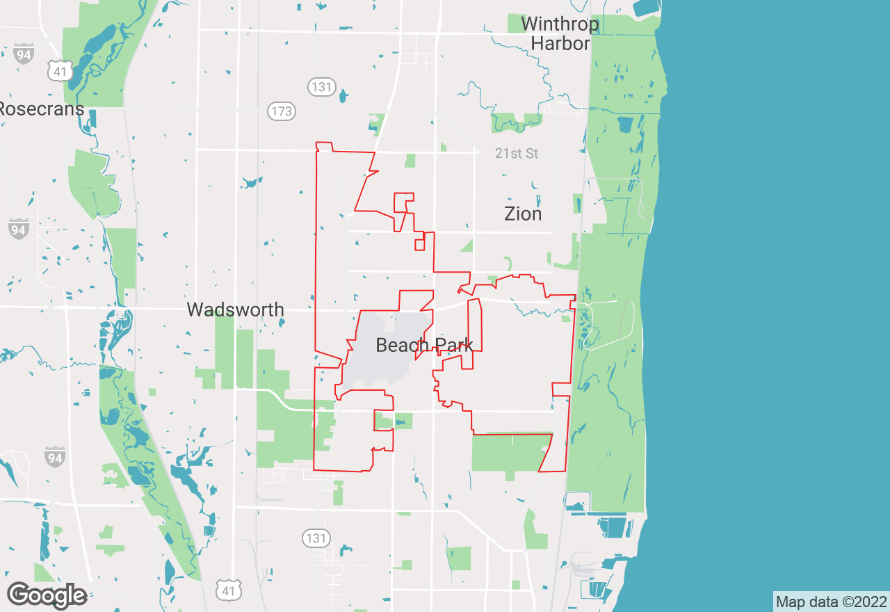 Beach Park map