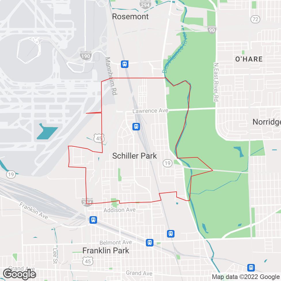 Schiller Park map