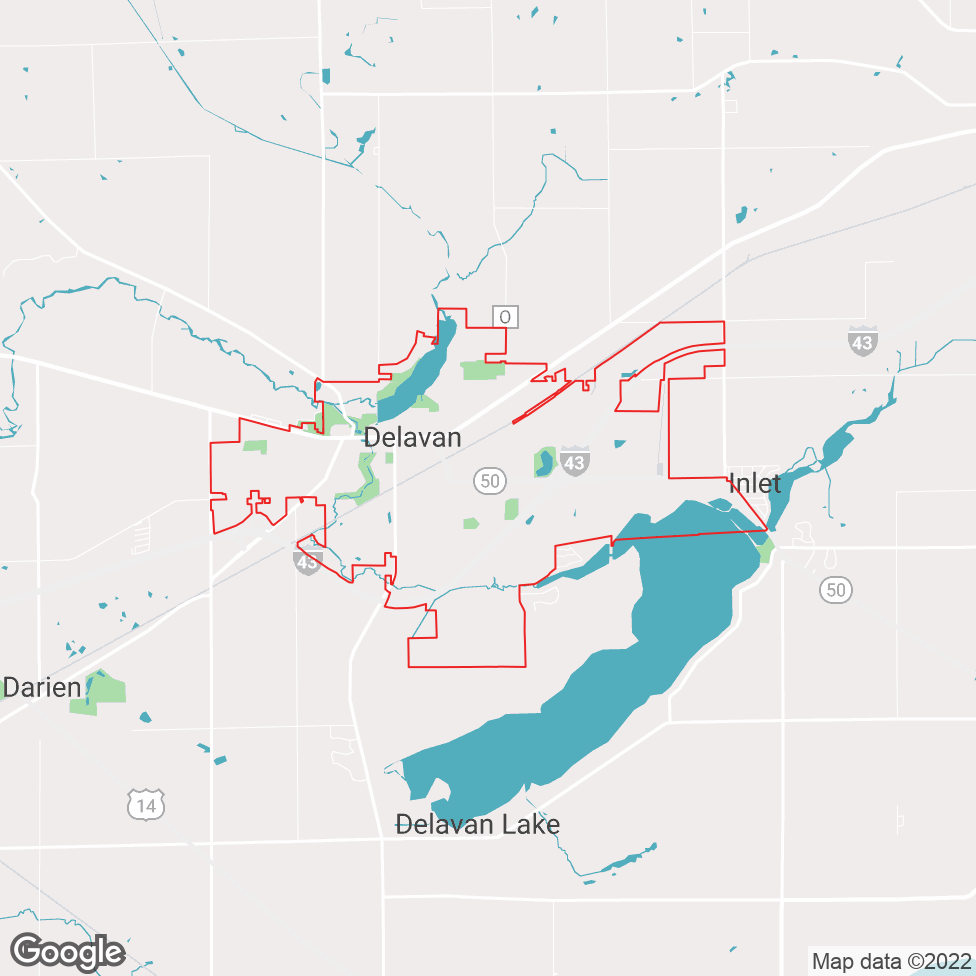 Delavan map