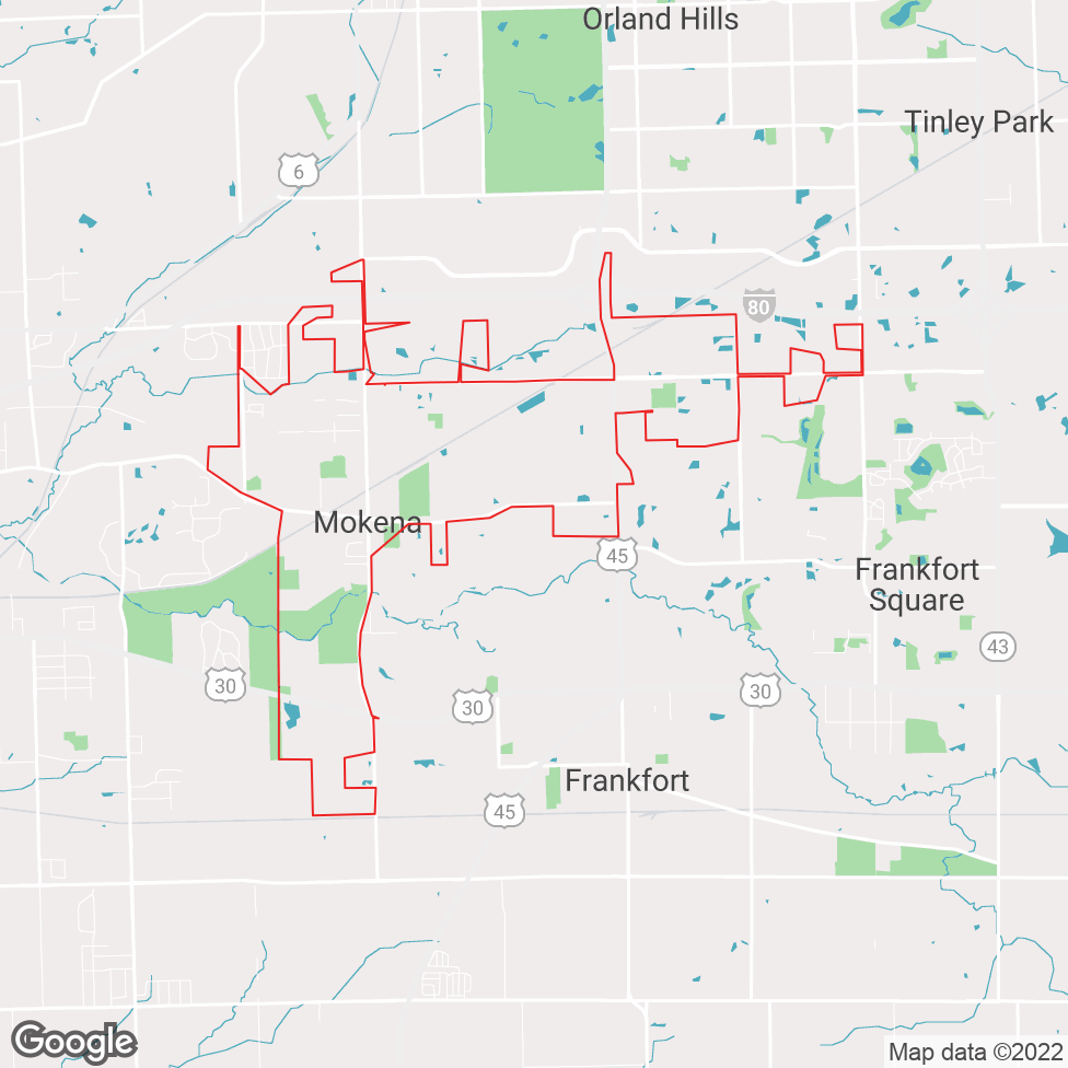 Mokena map