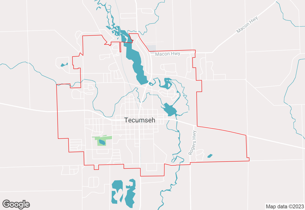 Tecumseh map