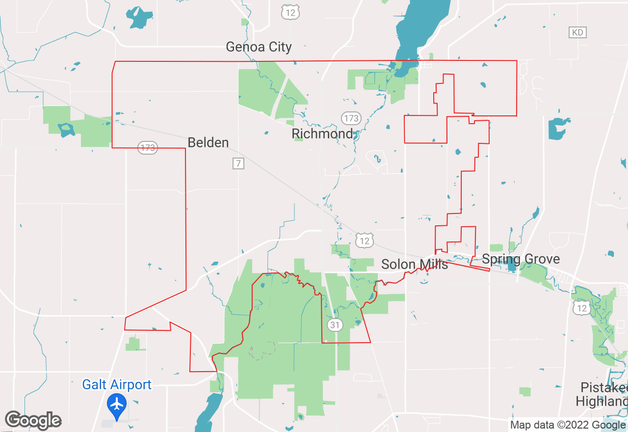 Solon Mills map