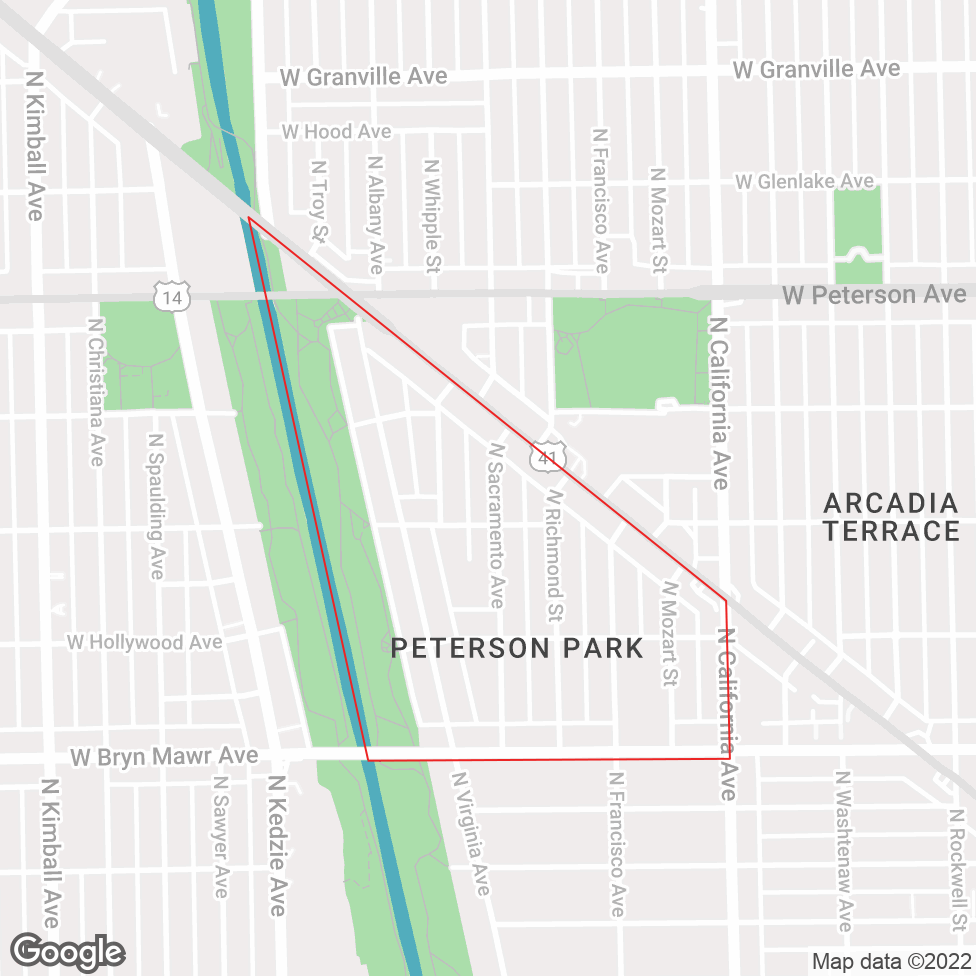 Peterson Park map