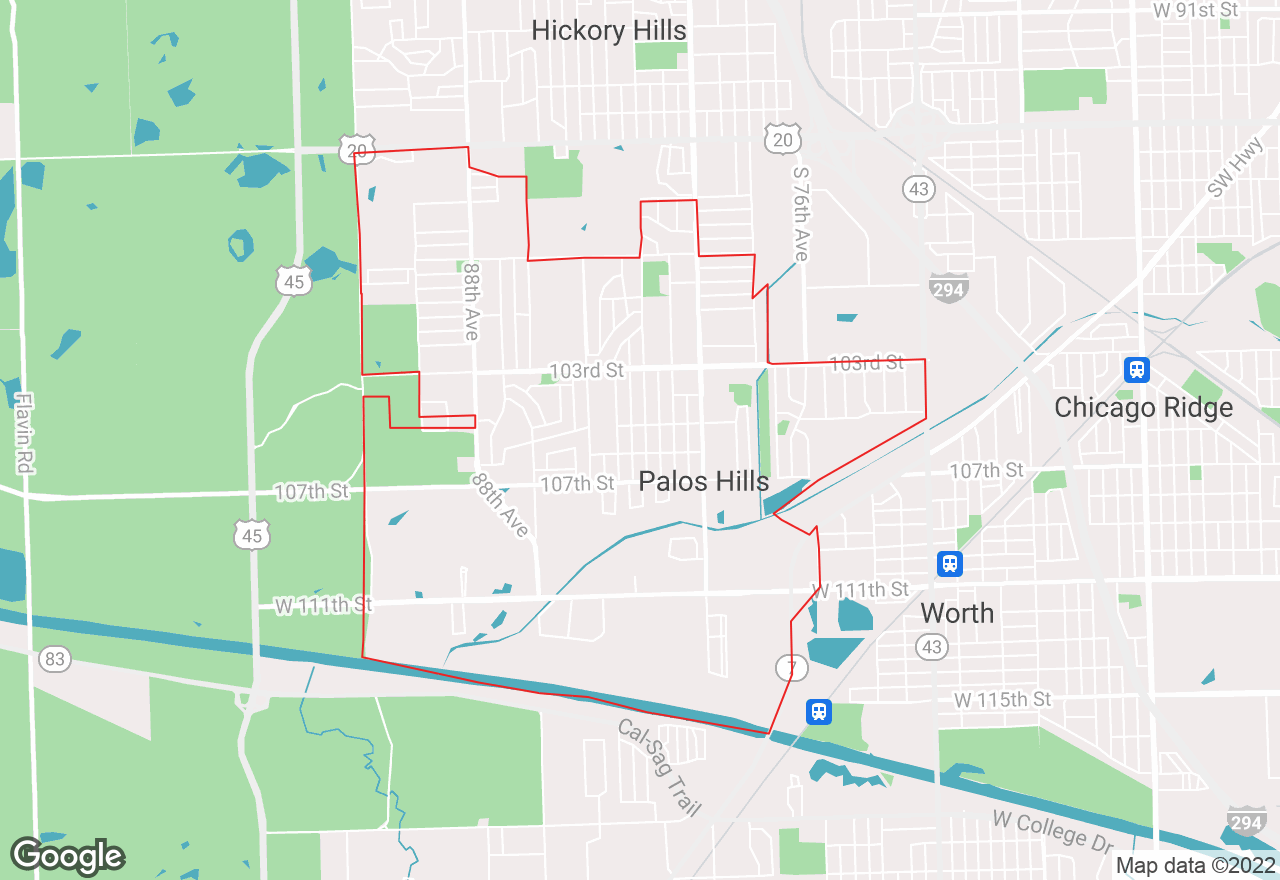 Palos Hills map