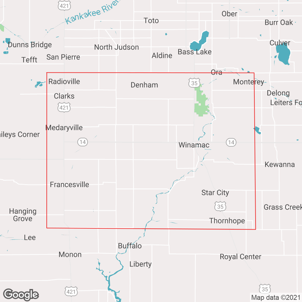 Pulaski County map