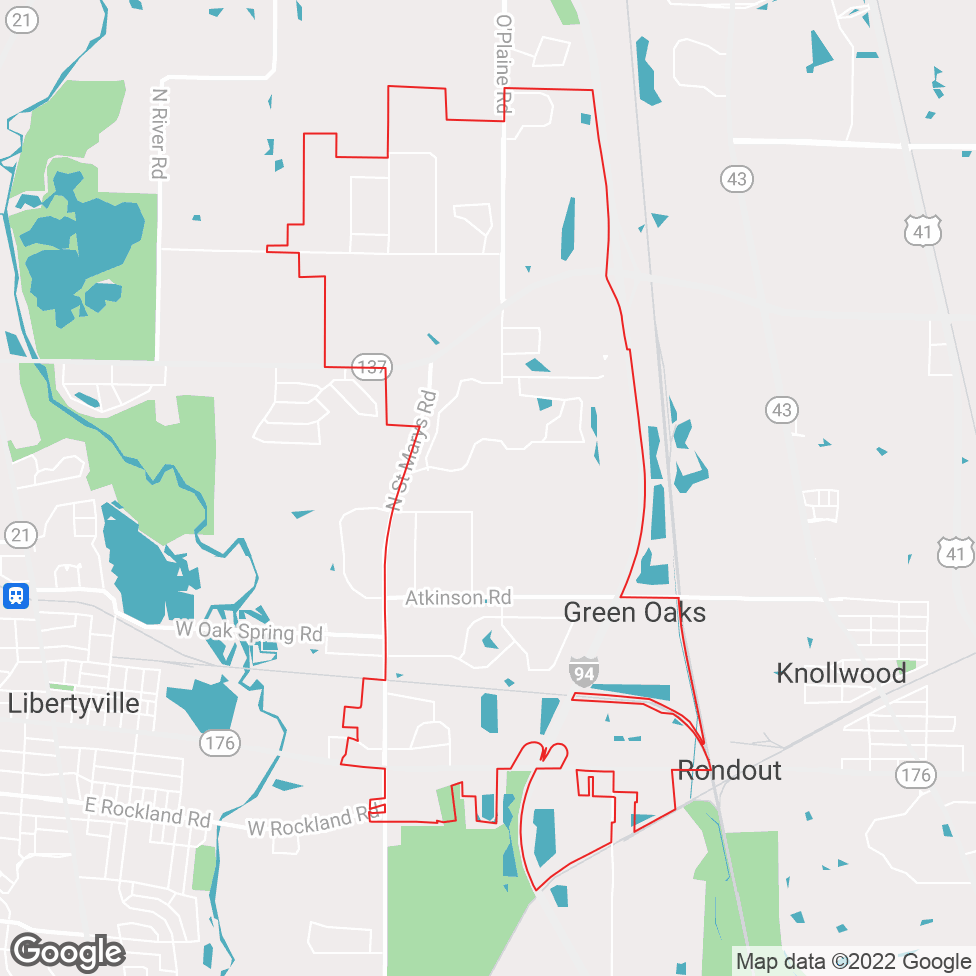 Green Oaks map