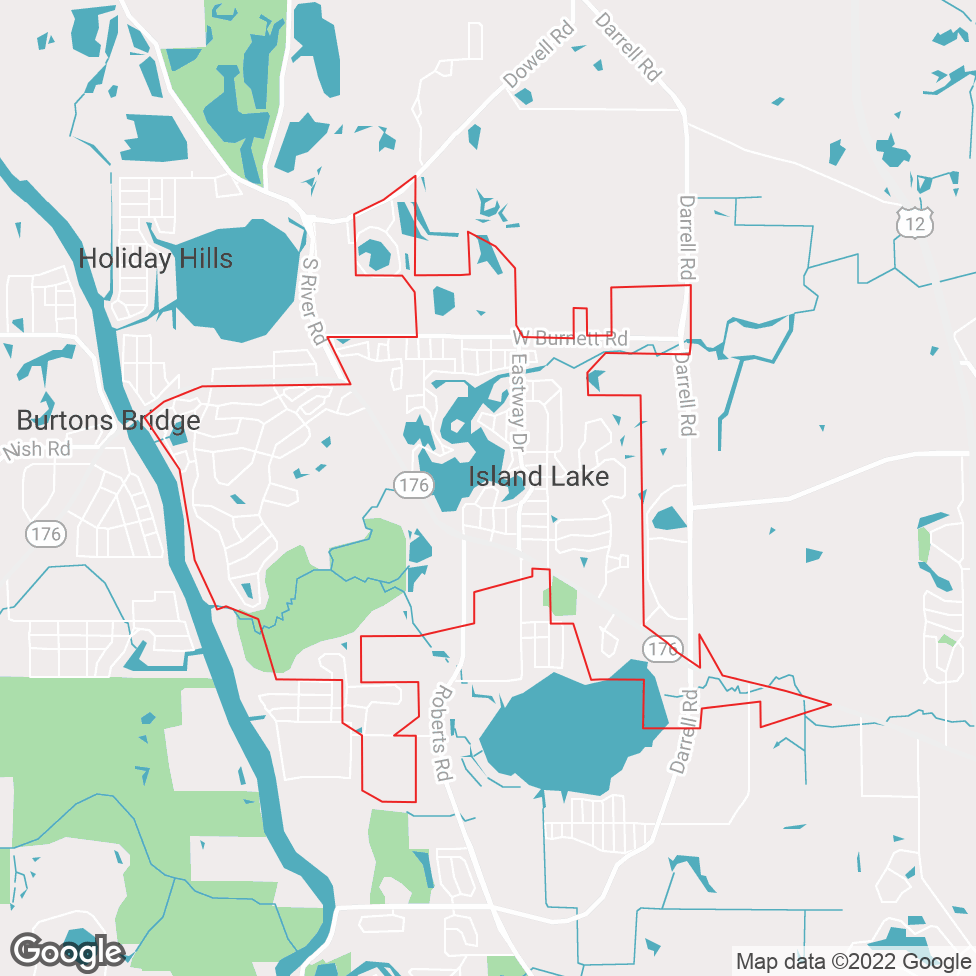 Island Lake map