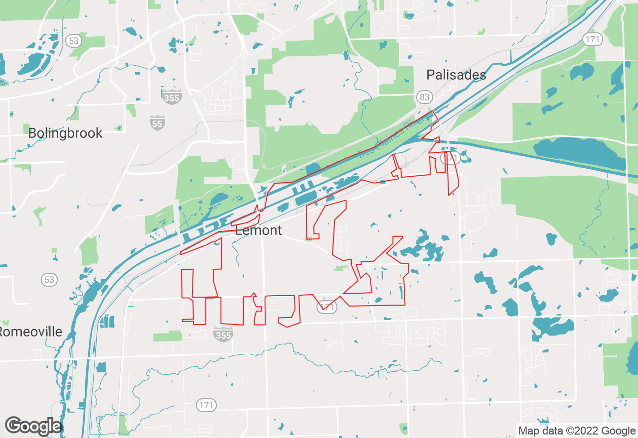 Lemont map