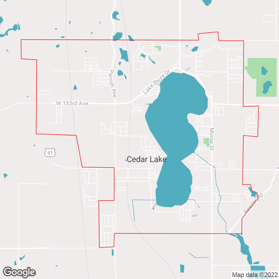 Cedar Lake map