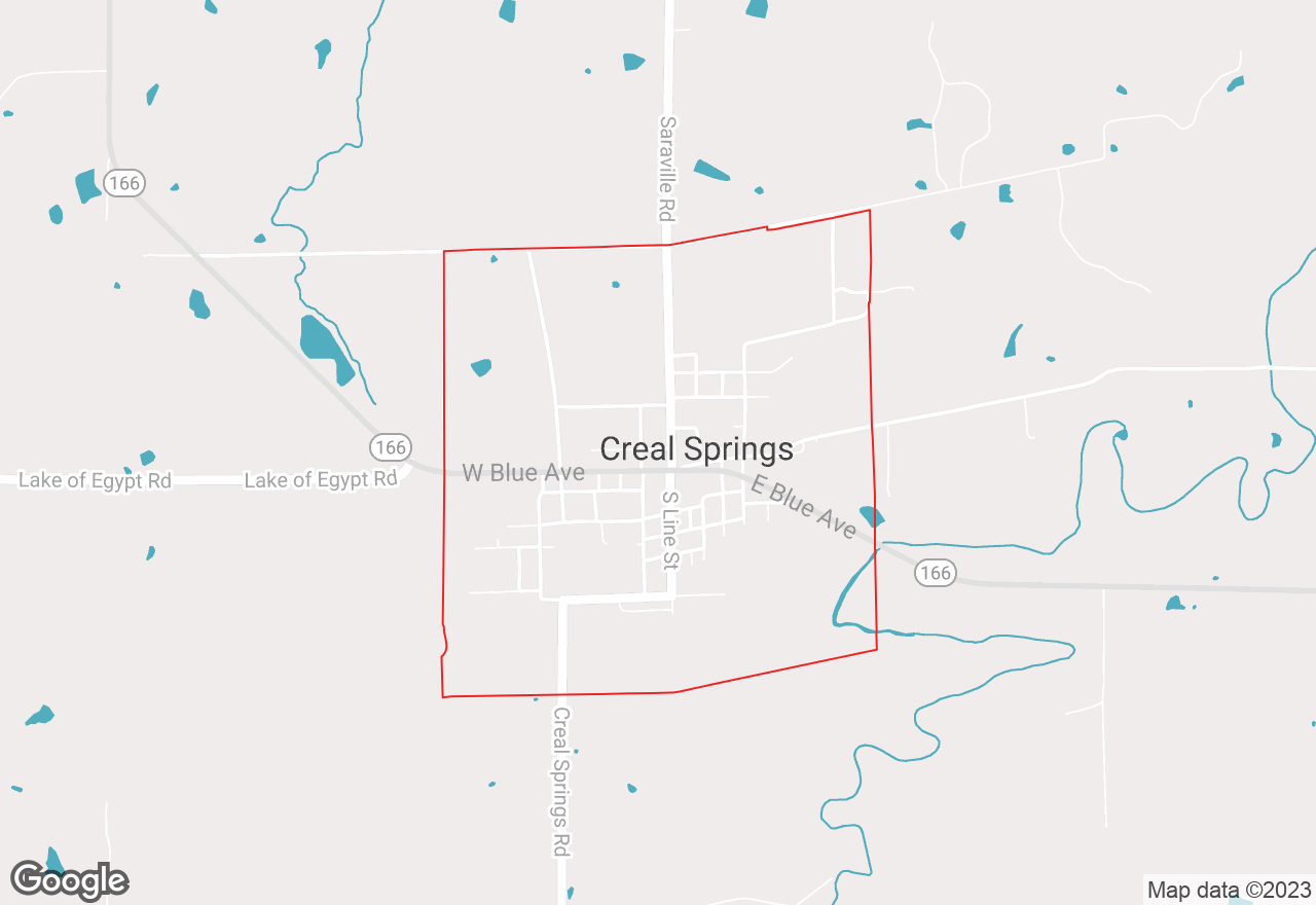 Creal Springs map