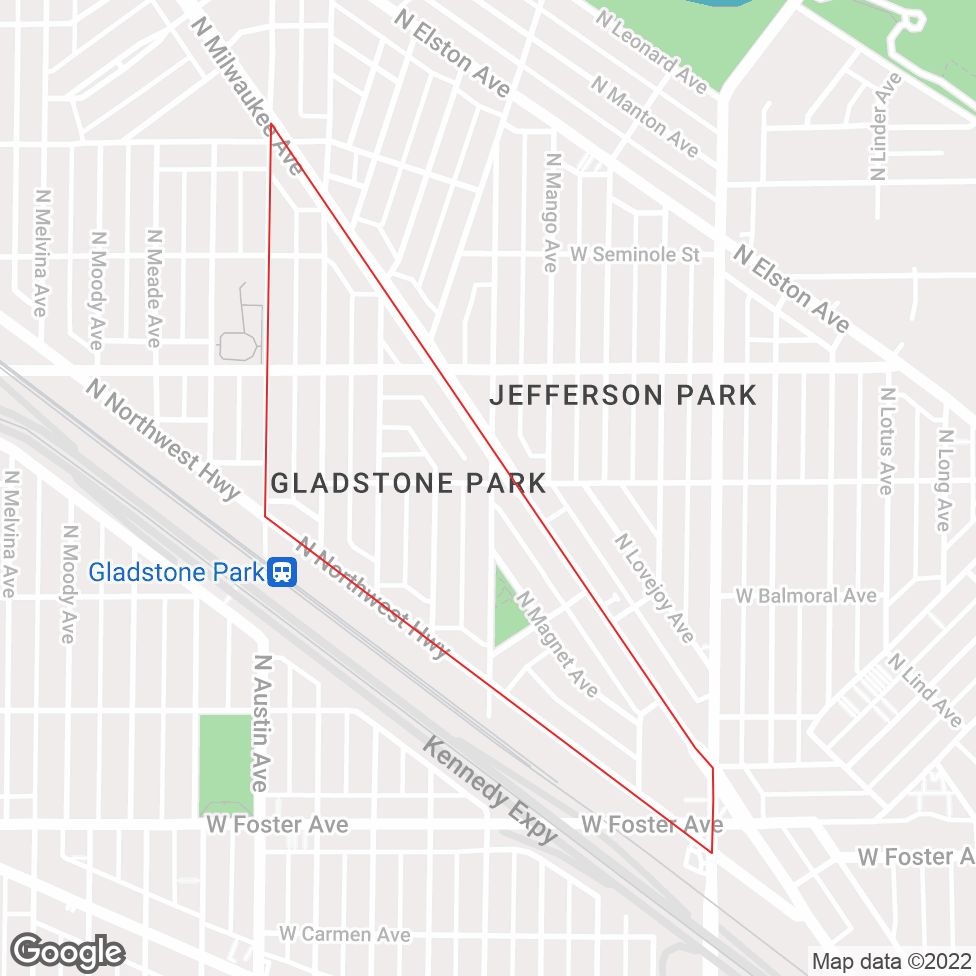 Gladstone Park map