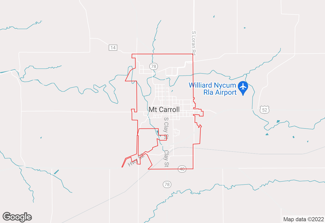 Mt Carroll map