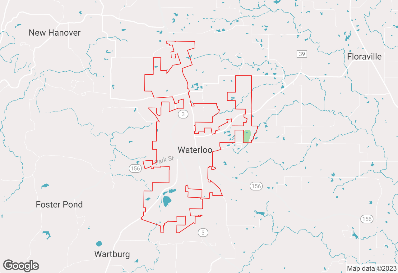 Waterloo map