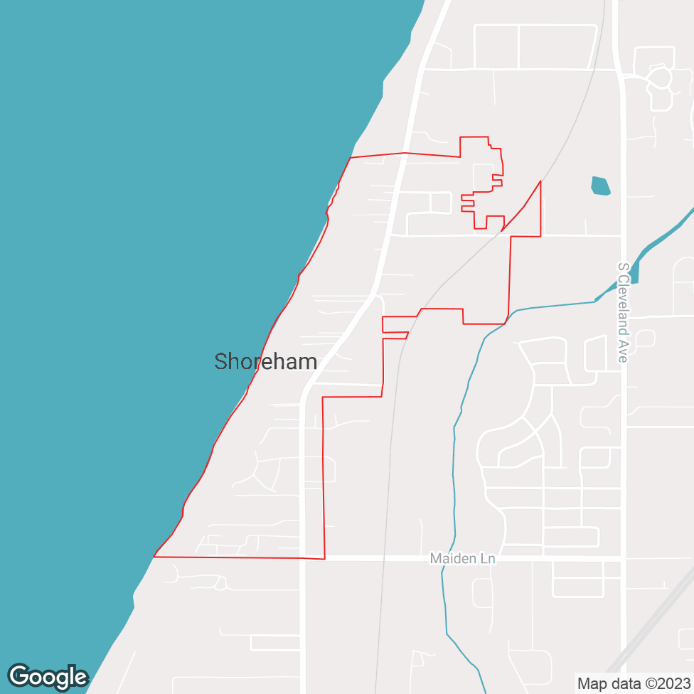 Shoreham map