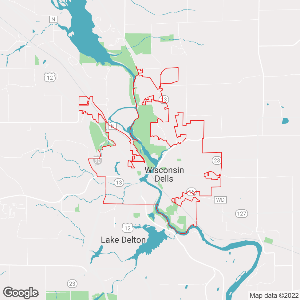 Wisconsin Dells map