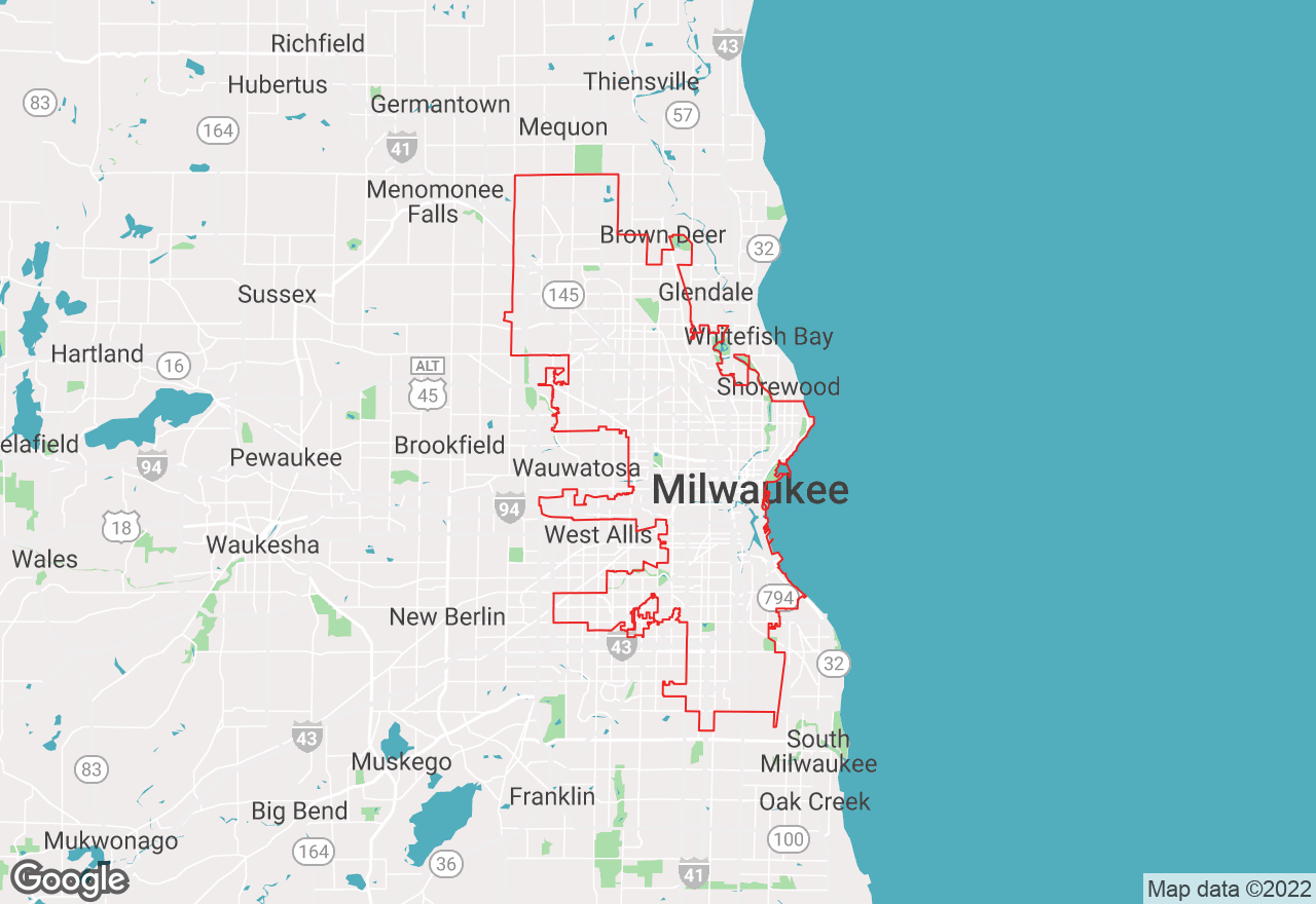 Milwaukee map