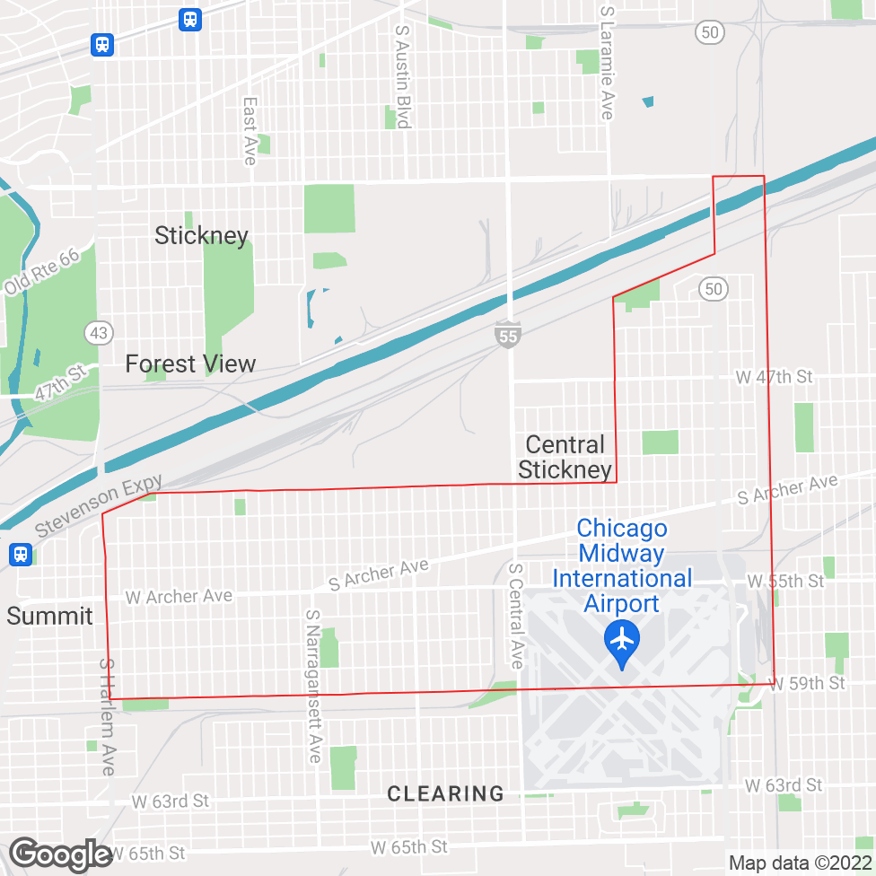 Garfield Ridge map