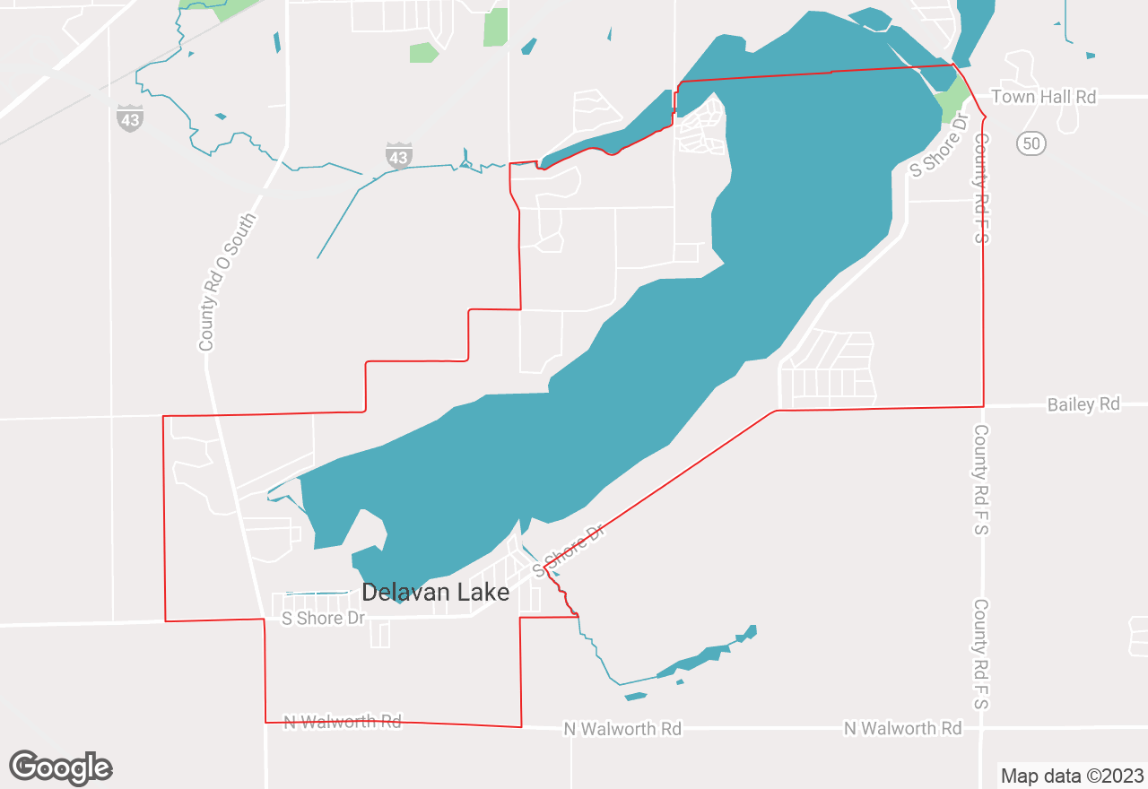 Delavan Lake map