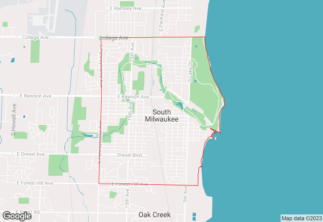 South Milwaukee map