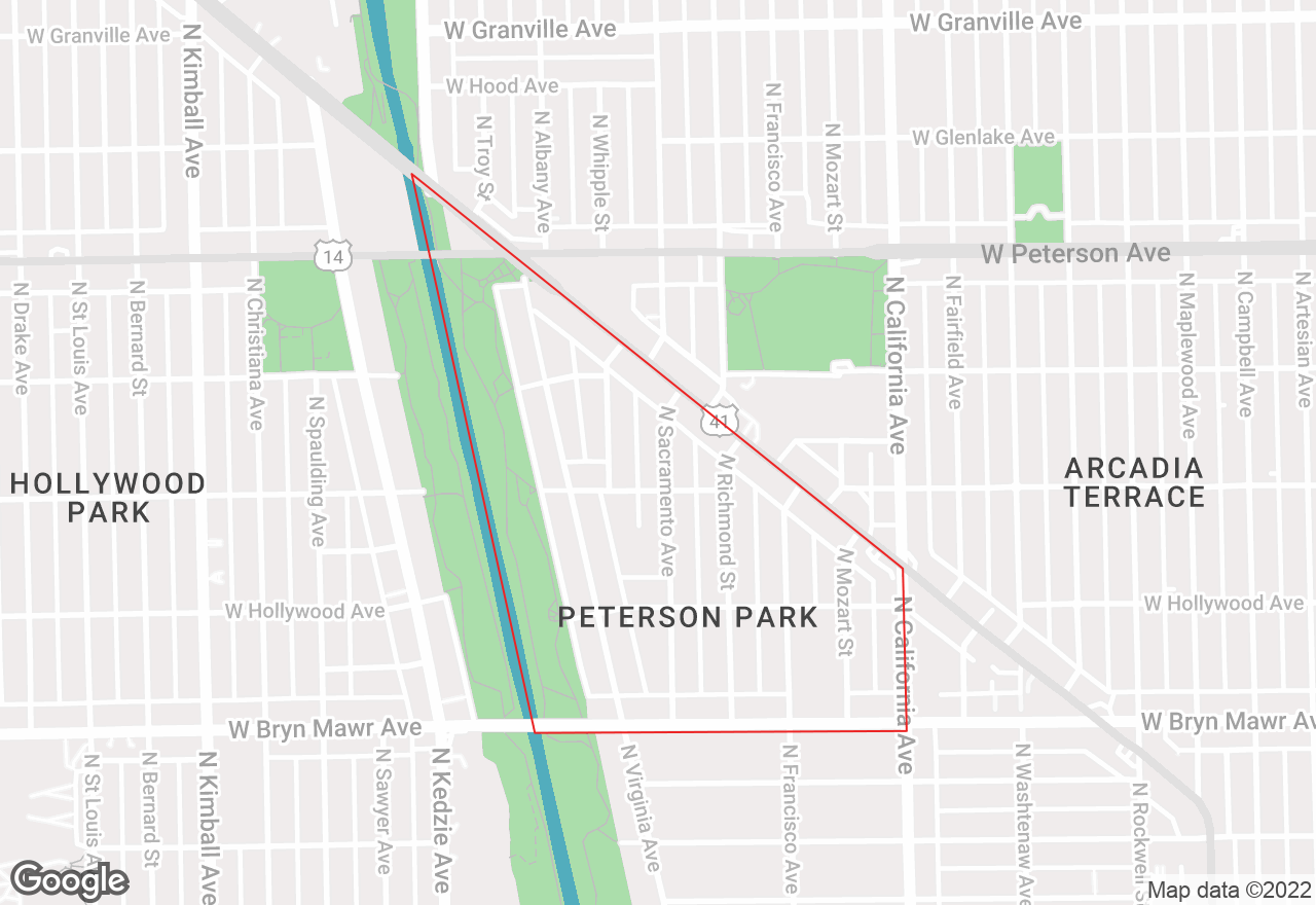 Peterson Park map