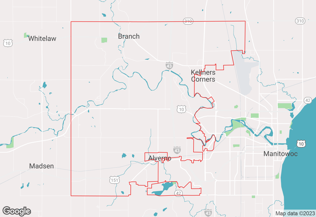 Manitowoc Rapids map