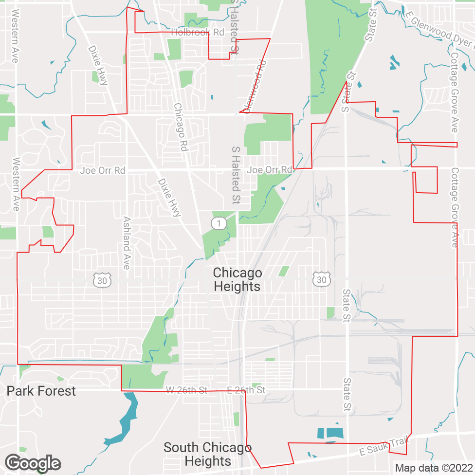 Chicago Heights map