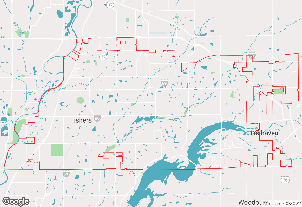 Fishers map