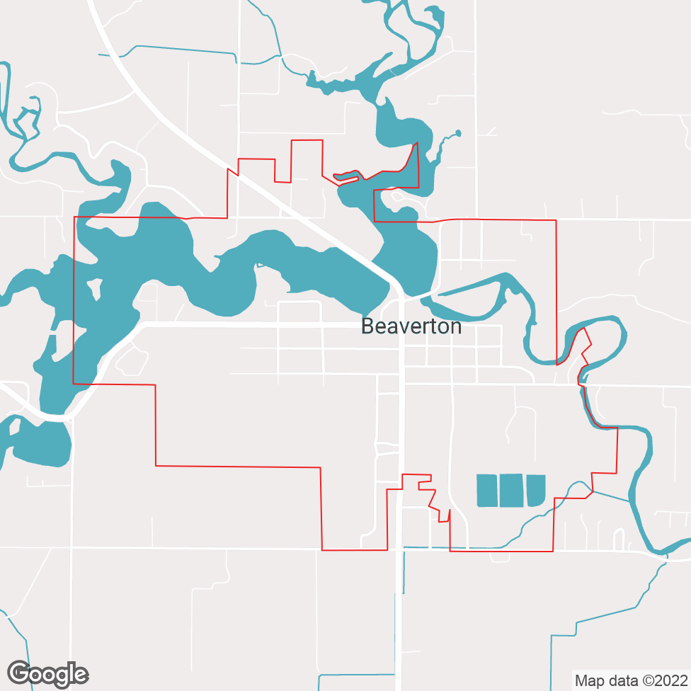 Beaverton map